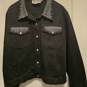 Christine Alexander, Black Jean Jacket, Large